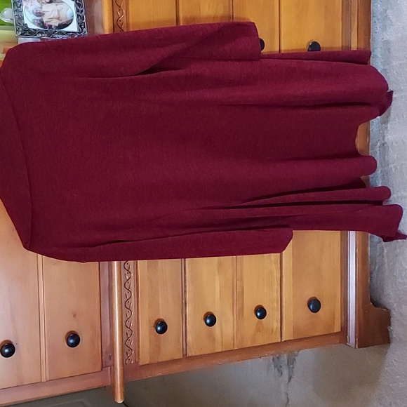 Rhonda Shear burgundy duster/Cardigan sz XL - Picture 2 of 3